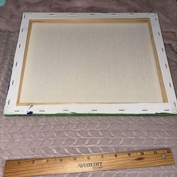 Campfire Marshmallows Rainbow Acrylic Painting on Canvas 11 x 14” Nursery Decor - Picture 7 of 7